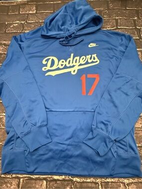 Nike Mens Dodgers LA Royal Blue Shohei Ohtani Hoodie All Size Large XL MLB